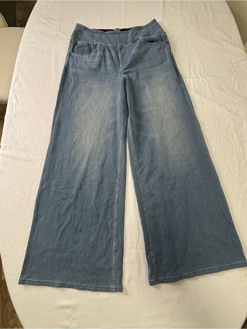 HALARA Light Blue Wide-Leg High-Rise Jeans
